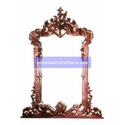 Grape Carved Console Table with Mirror Antique Reproductions  Dressing Tables and Mirrors Indonesia Furniture
