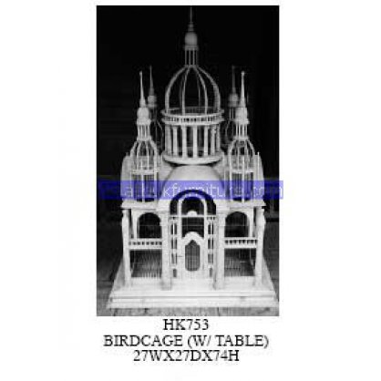 Birdcage with table Antique Reproductions   Indonesia Furniture