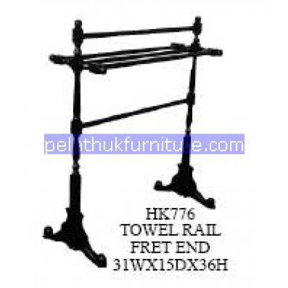 Towel Rail Fret End Antique Reproductions   Indonesia Furniture