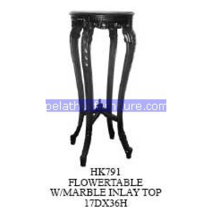 Flowertable with marble inlay top Antique Reproductions   Indonesia Furniture