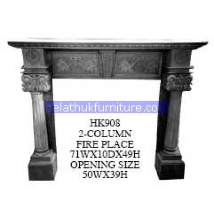 2 Colom Fire Place Antique Reproductions   Indonesia Furniture
