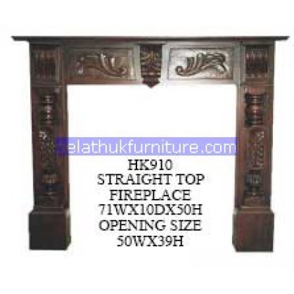 Straight Top Fireplace Antique Reproductions   Indonesia Furniture