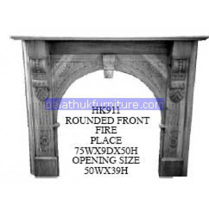 Rounded Front Fire Place Antique Reproductions   Indonesia Furniture