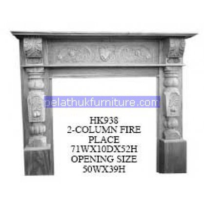 2 Coloum Fire Place Antique Reproductions   Indonesia Furniture