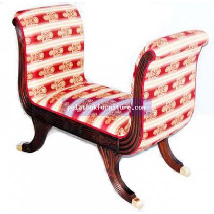 King Stool B with Upholstery Antique Reproductions  Chairs, Stools and Sofas Indonesia Furniture