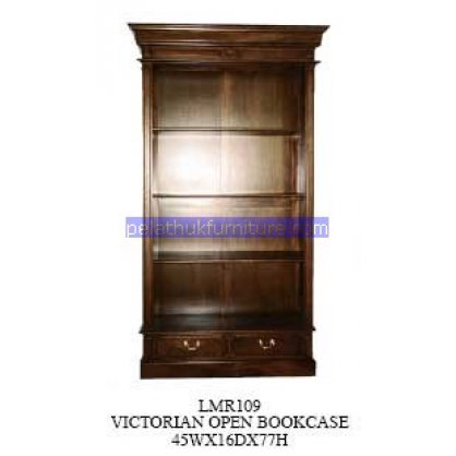 Victorian Open Bookcase Antique Reproductions   Indonesia Furniture