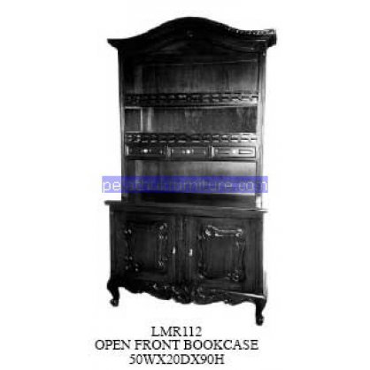 Open Front Bookcase Antique Reproductions   Indonesia Furniture