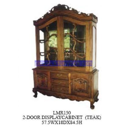 2 Door Display Cabinet (teak) Antique Reproductions   Indonesia Furniture