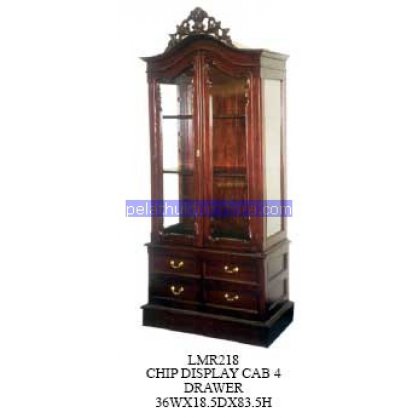 Chip Display Cab 4 Drawer Antique Reproductions   Indonesia Furniture