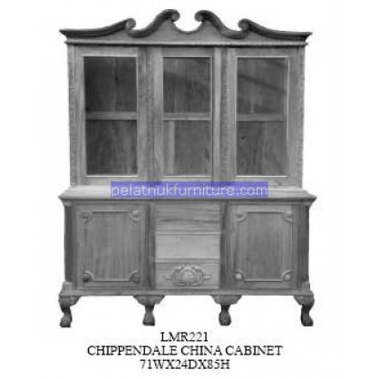 Chippendale China Cabinet Indonesia Furniture