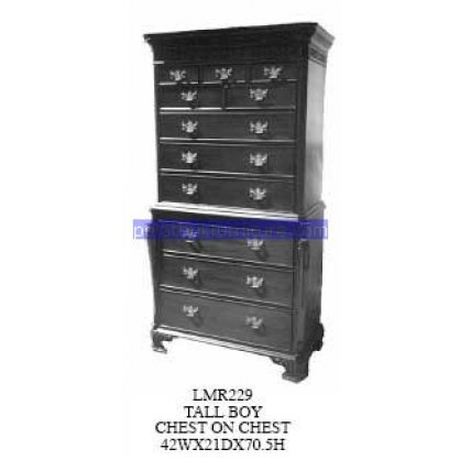 Tall Boy Chest on Chest Antique Reproductions   Indonesia Furniture