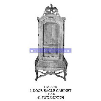 1 Door Eagle Cabinet Teak Antique Reproductions   Indonesia Furniture