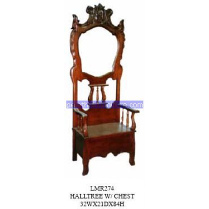 Halltree With Chest Antique Reproductions   Indonesia Furniture