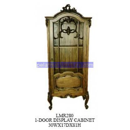 1 Door Display Cabinet Antique Reproductions   Indonesia Furniture