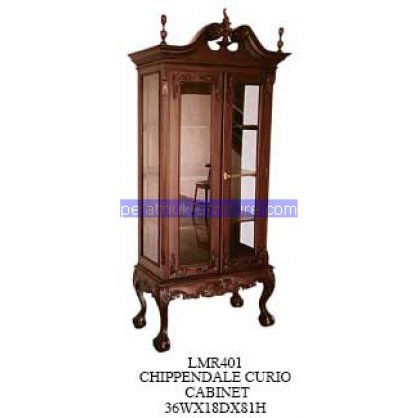 Chippendale Curio Cabinet Indonesia Furniture