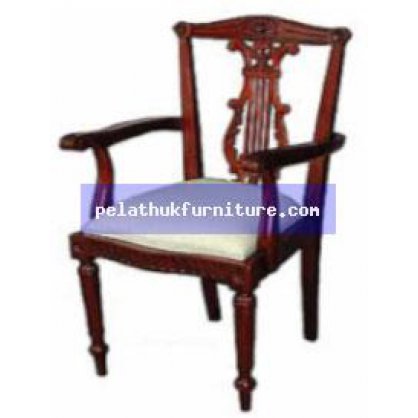 Lyre Carver Chair Antique Reproductions  Chairs, Stools and Sofas Indonesia Furniture