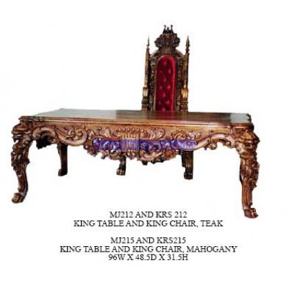 King Table and King Chair Antique Reproductions   Indonesia Furniture