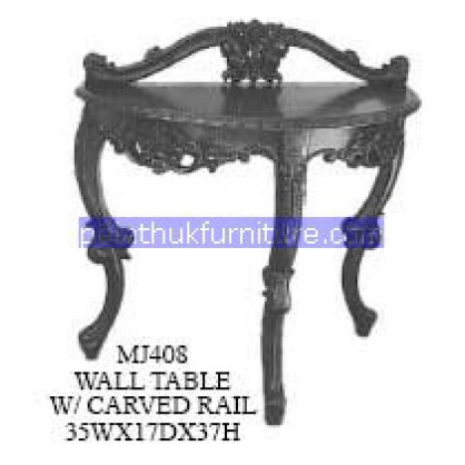 Wall Table With carved Rail Antique Reproductions   Indonesia Furniture