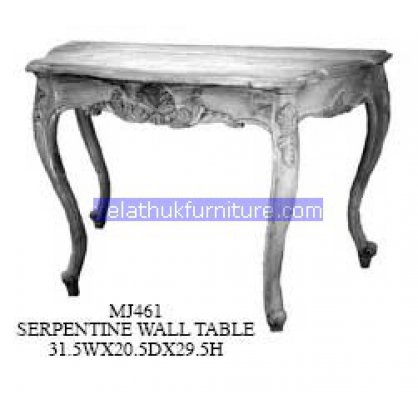 Serpentine Wall Table Antique Reproductions   Indonesia Furniture