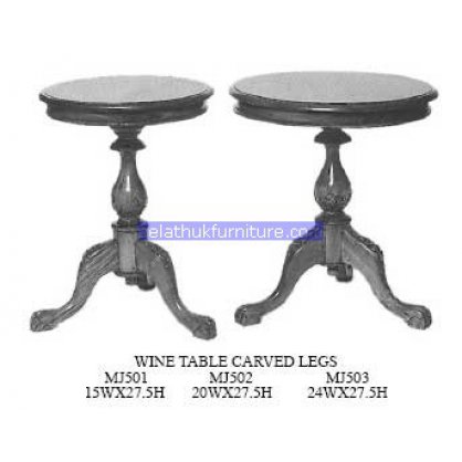 Wine Table Carved Legs Antique Reproductions   Indonesia Furniture