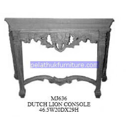 Dutch Lion Console Antique Reproductions   Indonesia Furniture
