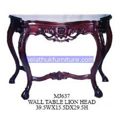 Wall Table Lion Head Antique Reproductions   Indonesia Furniture