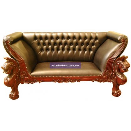 Mahogany Griffin 2 Seater Sofa Antique Reproductions  Chairs, Stools and Sofas Indonesia Furniture
