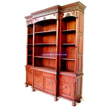 Mahogany Office Bookcase Antique Reproductions  Cabinets, Bookcases, Sideboards  Indonesia Furniture