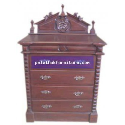 Mahogany Victorian Bedside Chest Antique Reproductions  Bedside Chests Indonesia Furniture