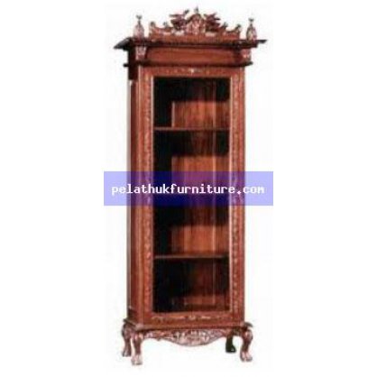 One Door Bookcase Antique Reproductions  Cabinets, Bookcases, Sideboards  Indonesia Furniture