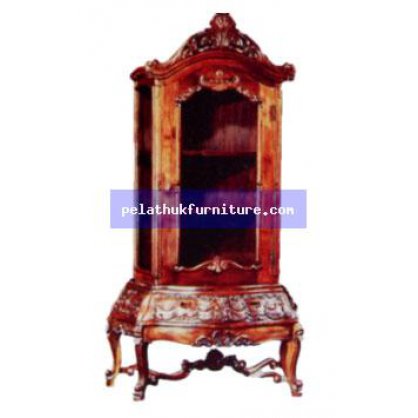 One Door Display Cabinet Antique Reproductions  Cabinets, Bookcases, Sideboards  Indonesia Furniture