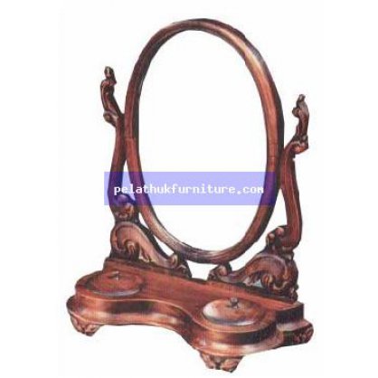 Oval Mirror A Antique Reproductions  Dressing Tables and Mirrors Indonesia Furniture