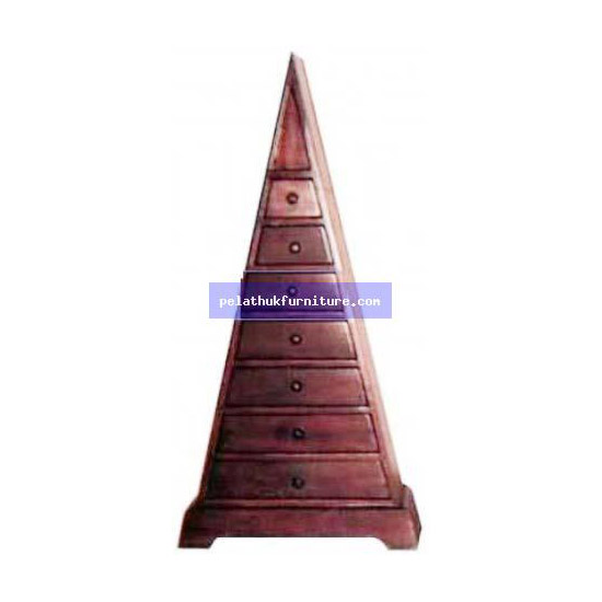 Piramyd 7 Drawer Chest . Antique Reproductions  Bedside Chests Indonesia Furniture