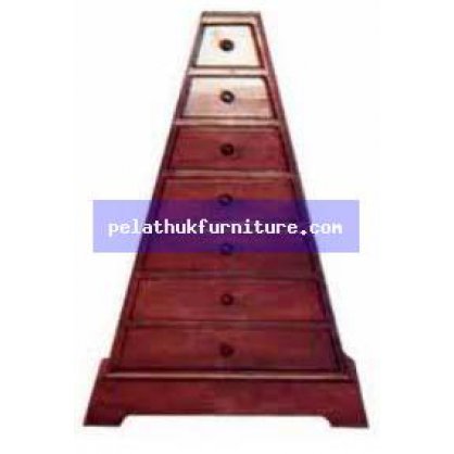 Piramyd 7 Drawer Chest Blunt Top Antique Reproductions  Bedside Chests Indonesia Furniture