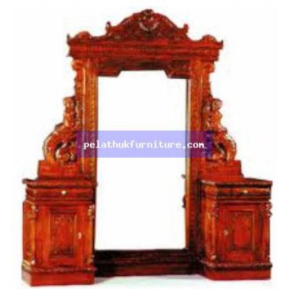 Rococo Pier Mirror Antique Reproductions  Dressing Tables and Mirrors Indonesia Furniture