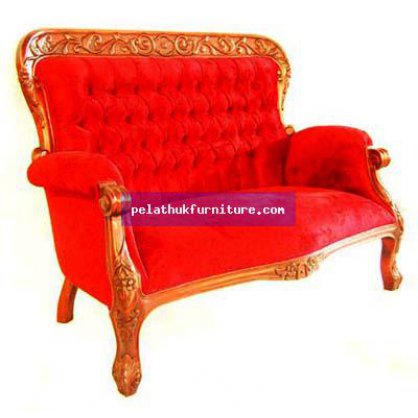 Rope Carved 2 Seater Antique Reproductions  Chairs, Stools and Sofas Indonesia Furniture