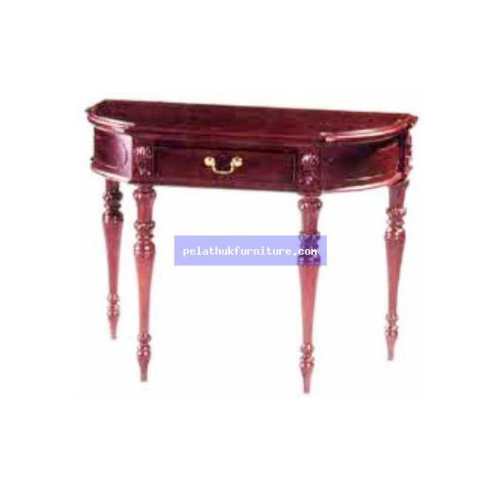 Round Fronted Wall  Table . Antique Reproductions  Side Tables, Small Tables and Consoles Indonesia Furniture