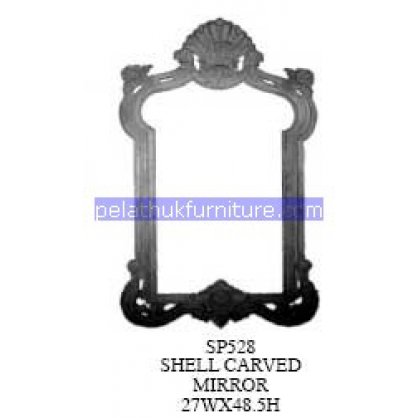 Shell Carved Mirror Indonesia Furniture