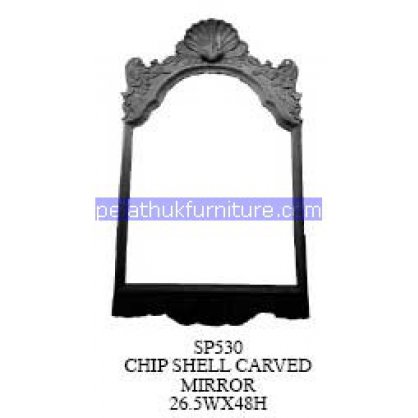 Chip Shell Carved Mirror Antique Reproductions   Indonesia Furniture