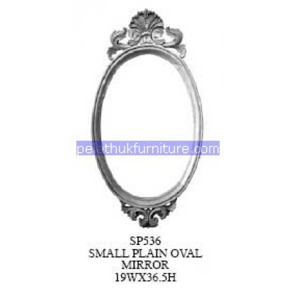 Small Plain Oval Mirror Antique Reproductions   Indonesia Furniture