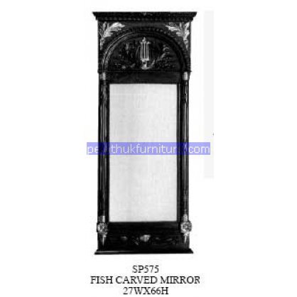Fish Carved Mirror Indonesia Furniture