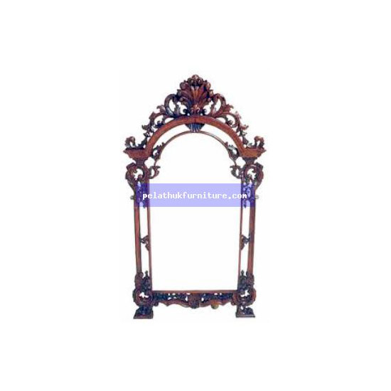 Shell Pediment Mirror . Antique Reproductions  Dressing Tables and Mirrors Indonesia Furniture