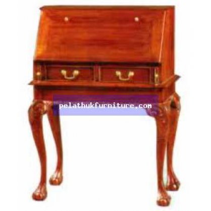 Small Chippendale Writing Desk Antique Reproductions  Desks, Bureaus and Writing Tables Indonesia Furniture