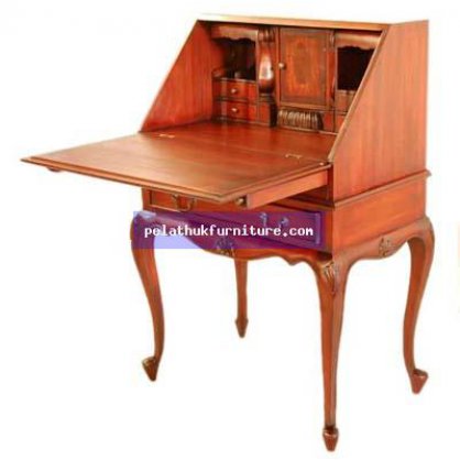 Small Writing Desk Antique Reproductions  Desks, Bureaus and Writing Tables Indonesia Furniture
