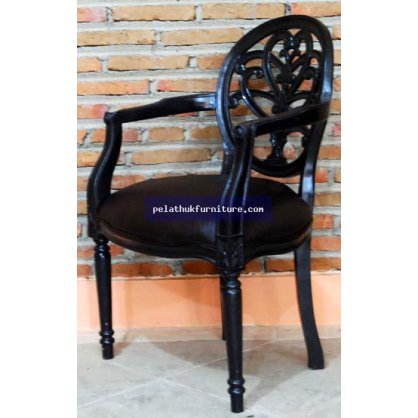 Spider Arm Chair with leather Painted Finish  Chairs and Sofas Indonesia Furniture