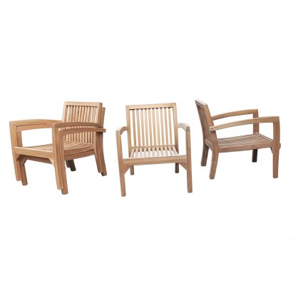 Indonesia Furniture Stackable Lounge Chair