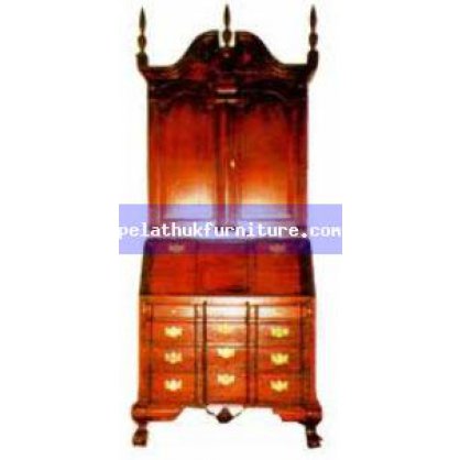 Study Desk and Bookcase Antique Reproductions  Cabinets, Bookcases, Sideboards  Indonesia Furniture