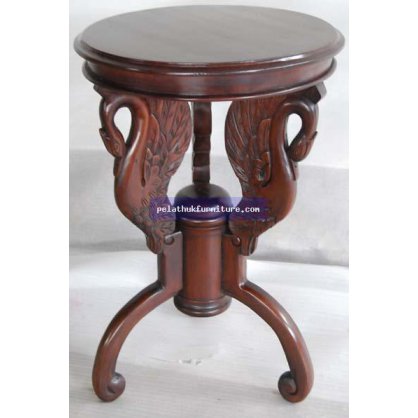 Swan Round Side Table Antique Reproductions  Plantstands and Accessories Indonesia Furniture