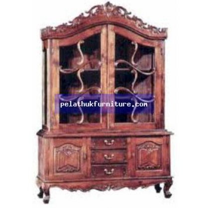 Two Door Display Cabinet A Antique Reproductions  Cabinets, Bookcases, Sideboards  Indonesia Furniture