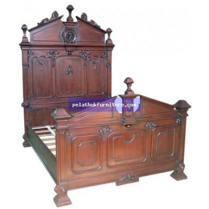 Victorian Bed A Queen Size Antique Reproductions  Beds Indonesia Furniture